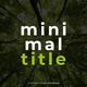 Minimal Titles for After Effcets - VideoHive Item for Sale