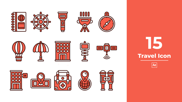 Travel Icon After Effect alt