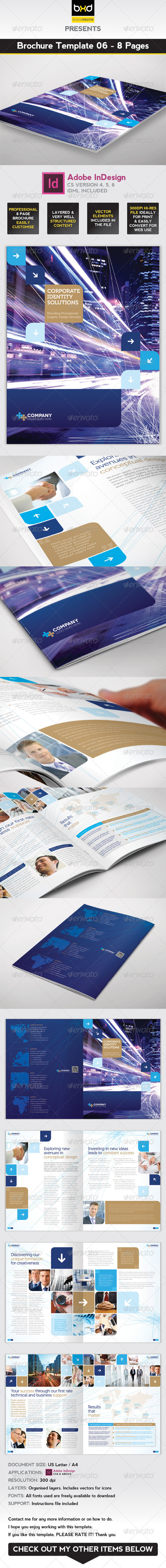 Brochure Template - InDesign 8 Page Layout 06