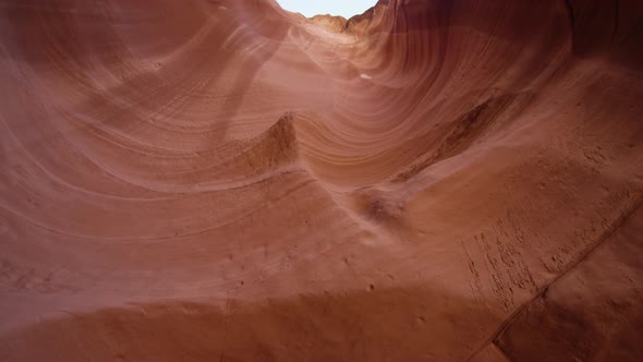 Low angle of the Antelope Canyon