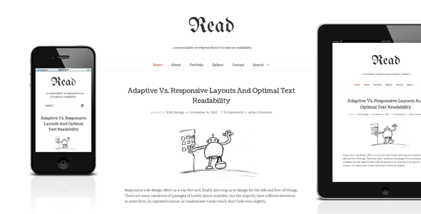 Read - Responsive Minimalist Template