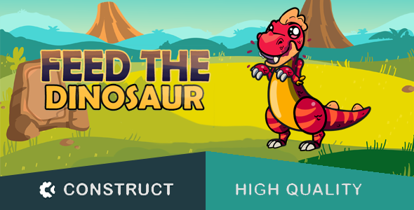 Feed The Dinosaur - HTML5 Educational Game