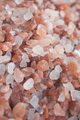 close up of pink rock salt in a bowl on table  - PhotoDune Item for Sale