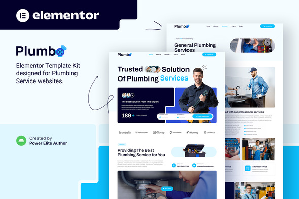 Plumbo – Plumbing Services Elementor Template Kit