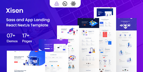 Xisen - Creative React Nextjs Template for Saas, Startup & Agency