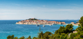 Aerial panoramic view with the town of Primosten in Croatia - PhotoDune Item for Sale