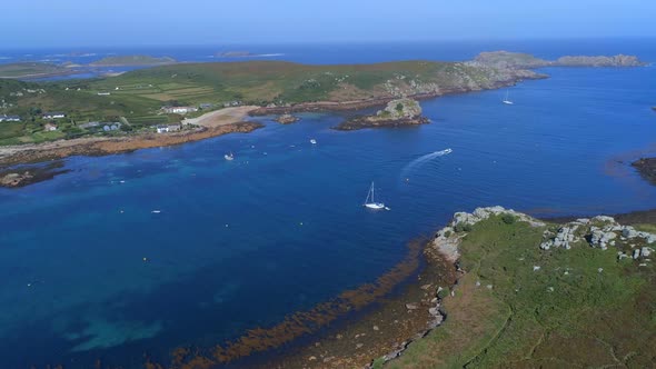 Aerial View of the Isles of Scilly