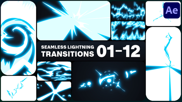 Seamless Lightning Transitions for After Effects
