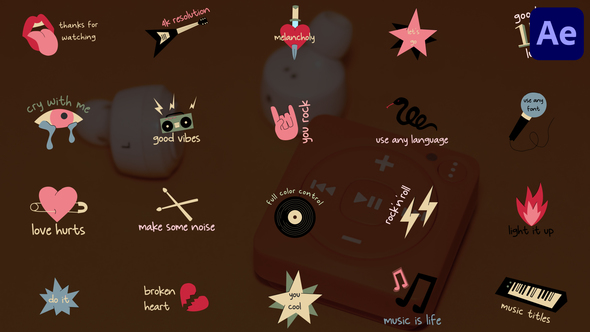 Music Titles for After Effects alt