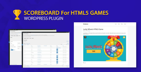 Scoreboard for HTML5 Games (Wordpress Plugin)