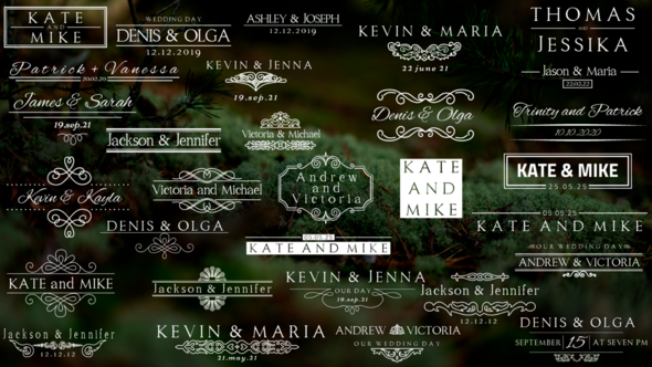 Wedding titles