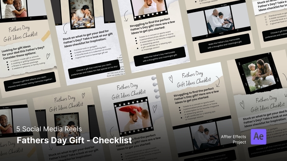 Social Media Reels - Fathers Day Gift Checklist