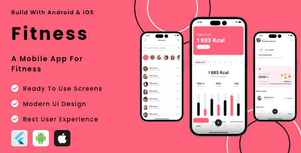Fitness - Gym Trainer & Workout Flutter Mobile App Template