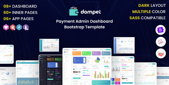 Dompet – Payment Admin Dashboard Bootstrap Template