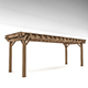wooden gazebo Low-poly 3D model - 3DOcean Item for Sale
