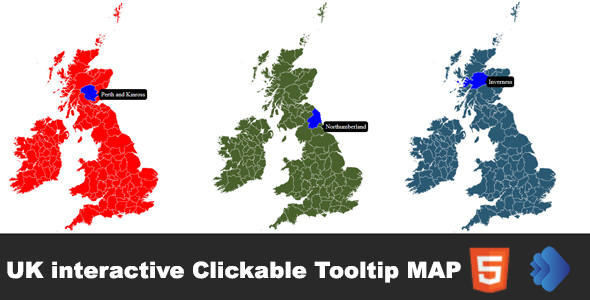 Interactive UK Clickable Map