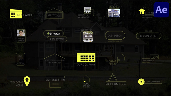 Real Estate Titles for After Effects alt