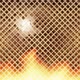 90s Style Grated Mesh With Flames Motion Graphics Background - VideoHive Item for Sale