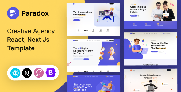 Paradox - Creative Agency React, NextJs Template