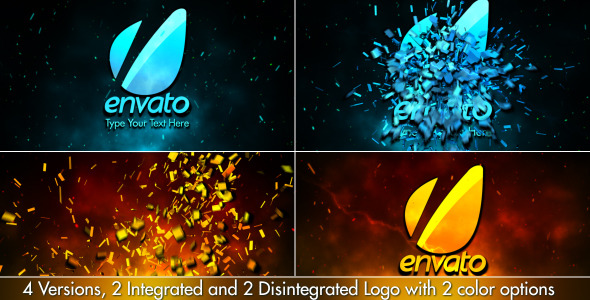 Cinematic Fire Shatter Logo