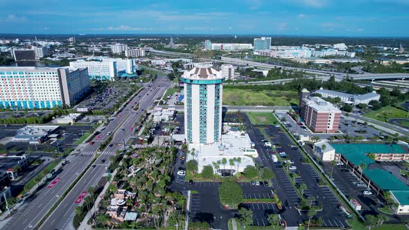 Downtown Orlando Florida United States. Tourism landmark of city.