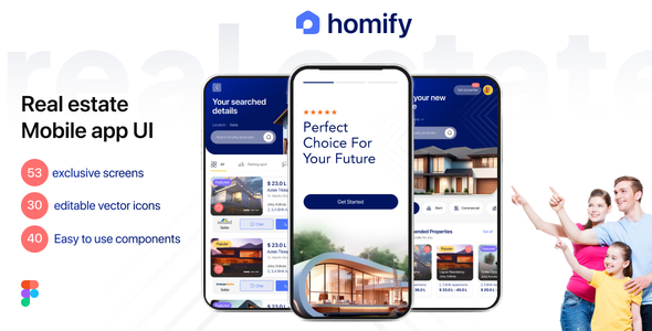 Homify | Real Estate App Figma Template