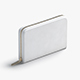 White Clutch Bag - purse with gold zipper - 3DOcean Item for Sale