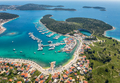 Aerial view of Rogoznica town and marina - PhotoDune Item for Sale