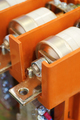Electrical fuses installed inside an orange protective housing - PhotoDune Item for Sale