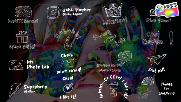 Scribble Sketch Lower Thirds | FCPX alt