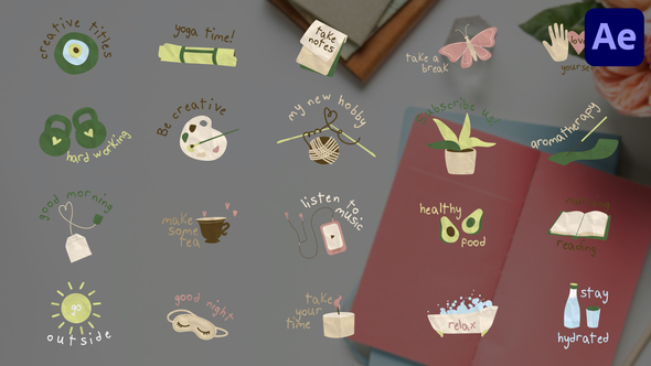 Cartoon Drawings Titles for After Effects alt