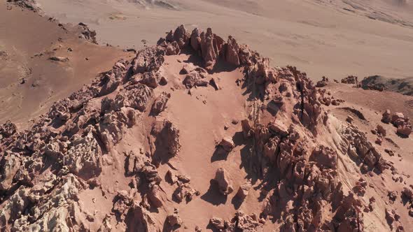 Arid desert and strange stones