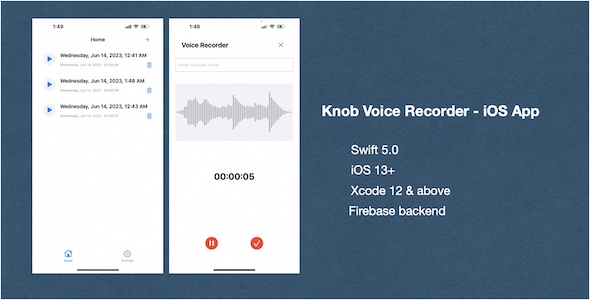 Knob Voice Recorder - iOS App