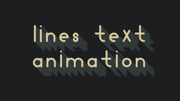 lines text animation