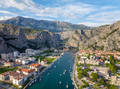 Panoramic view of the picturesque town of Omish (Omiš) in Croatia - PhotoDune Item for Sale
