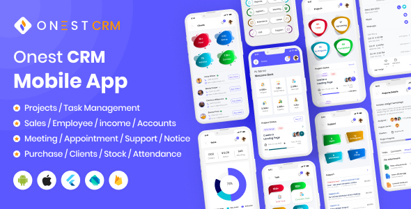 Onest CRM - Multiple Platform CRM Mobile Application