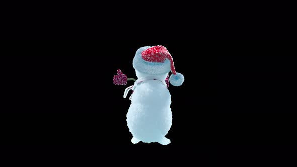 54 Snowman Dancing 4K