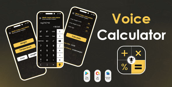 Voice Calculator - Speaking Calculator - Calculator - Voice Typing Calculator - Talking Calculator