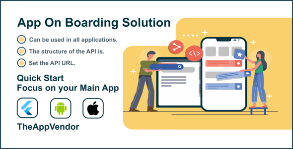 App OnBoarding Solution With API Structure Flutter Application