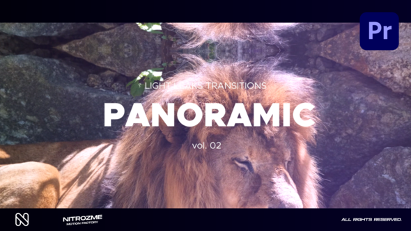 Light Leaks Panoramic Transitions Vol. 02 for Premiere Pro