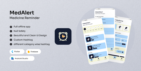 MedAlert - Medication reminder | Flutter App