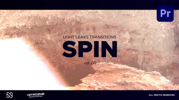 Light Leaks Spin Transitions Vol. 03 for Premiere Pro