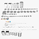 All types of batteries - 3DOcean Item for Sale