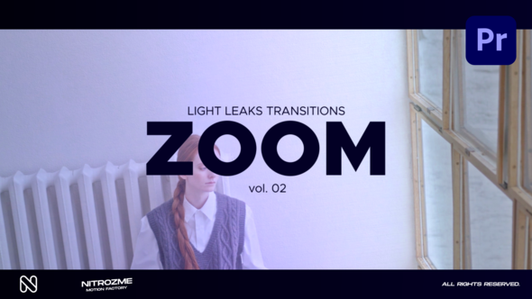 Light Leaks Zoom Transitions Vol. 02 for Premiere Pro