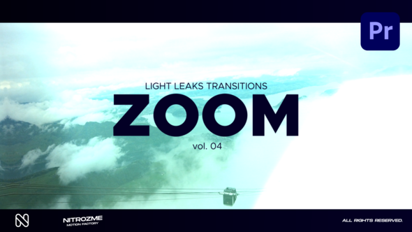 Light Leaks Zoom Transitions Vol. 04 for Premiere Pro