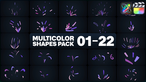 Multicolor Shapes for FCPX alt