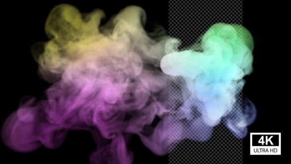 Realistic Colorful Smoke Revealing 4K 03
