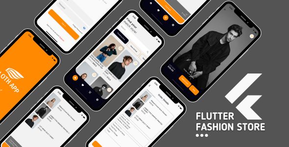Flutter E-commerce Template - Fashion Store App UI - Clean and simple code with Bloc