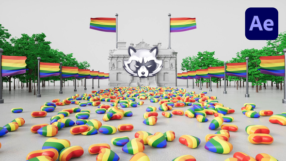LGBTQ 3D Pride Logo Reveal alt