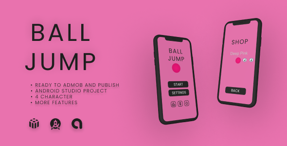 Ball Jump - Android Game - Buildbox Classic (Ready to Admob + Publish)